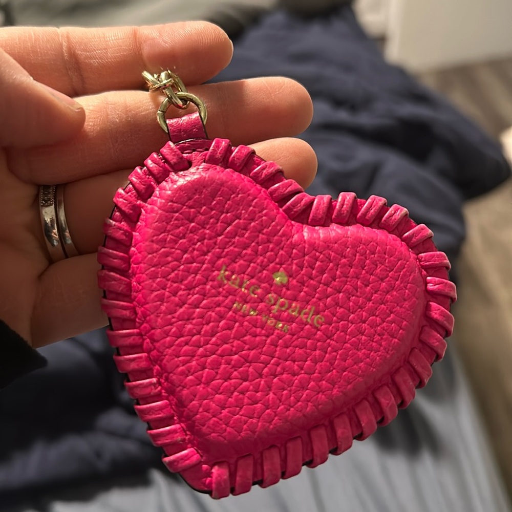Kate spade heart keychain
